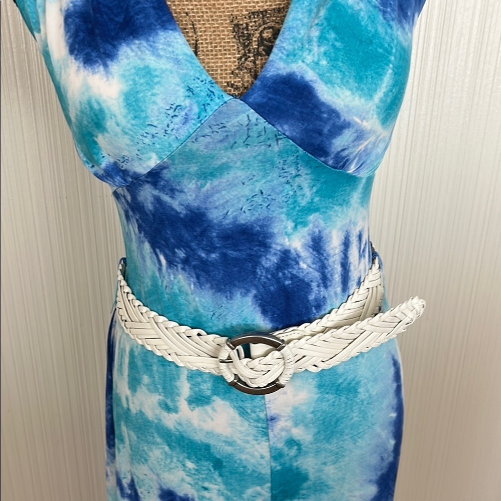 Blue Tie-Dye Jumpsuit - Picture 3 of 13